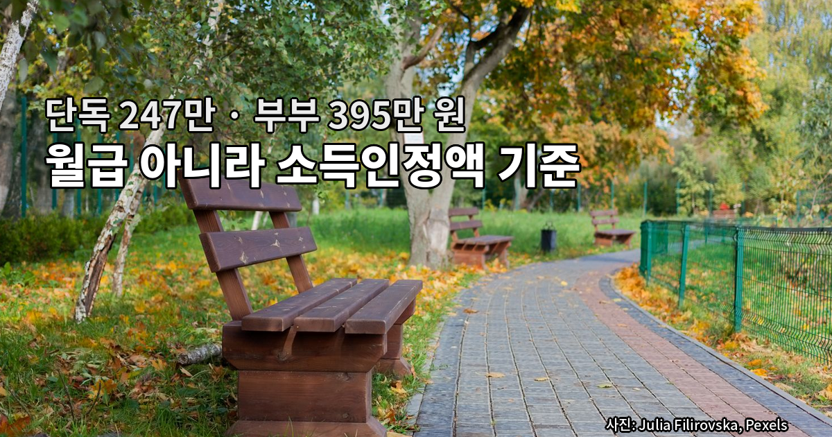기초연금 선정기준액 소득인정액과 2027 개편안 직접 계산